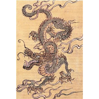 estampe dragon chinois
